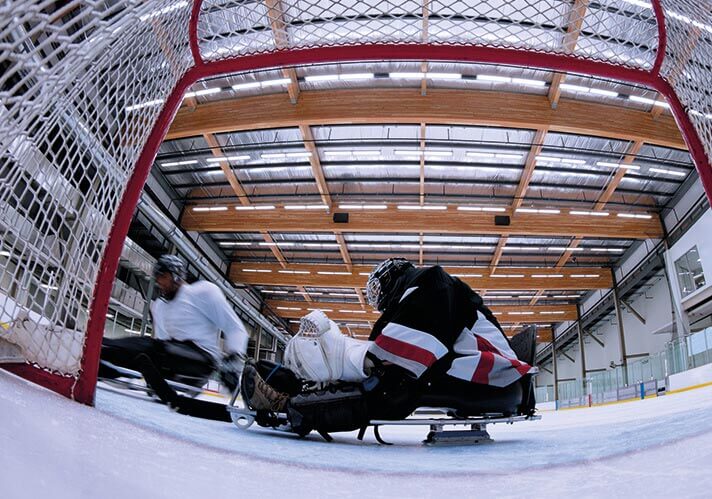 para ice hockey match
